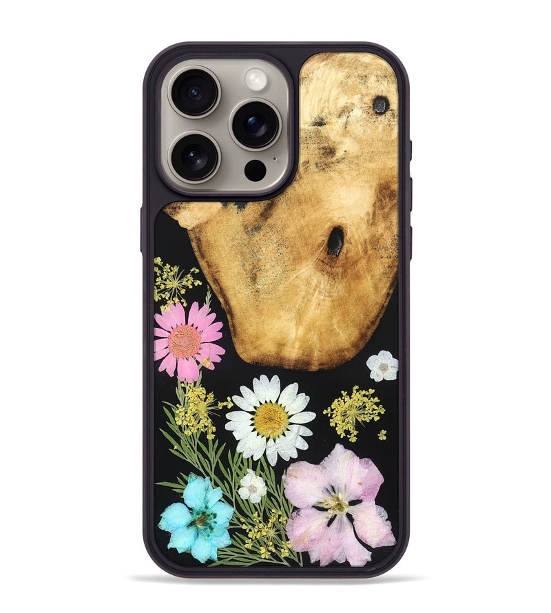 iPhone 15 Pro Max Wood Phone Case - Amir (Bloom, 828063)