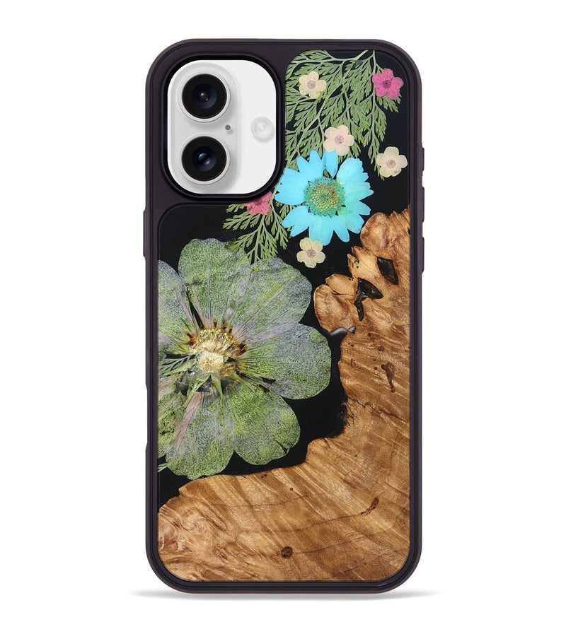 iPhone 16 Plus Wood Phone Case - Walter (Bloom, 828073)