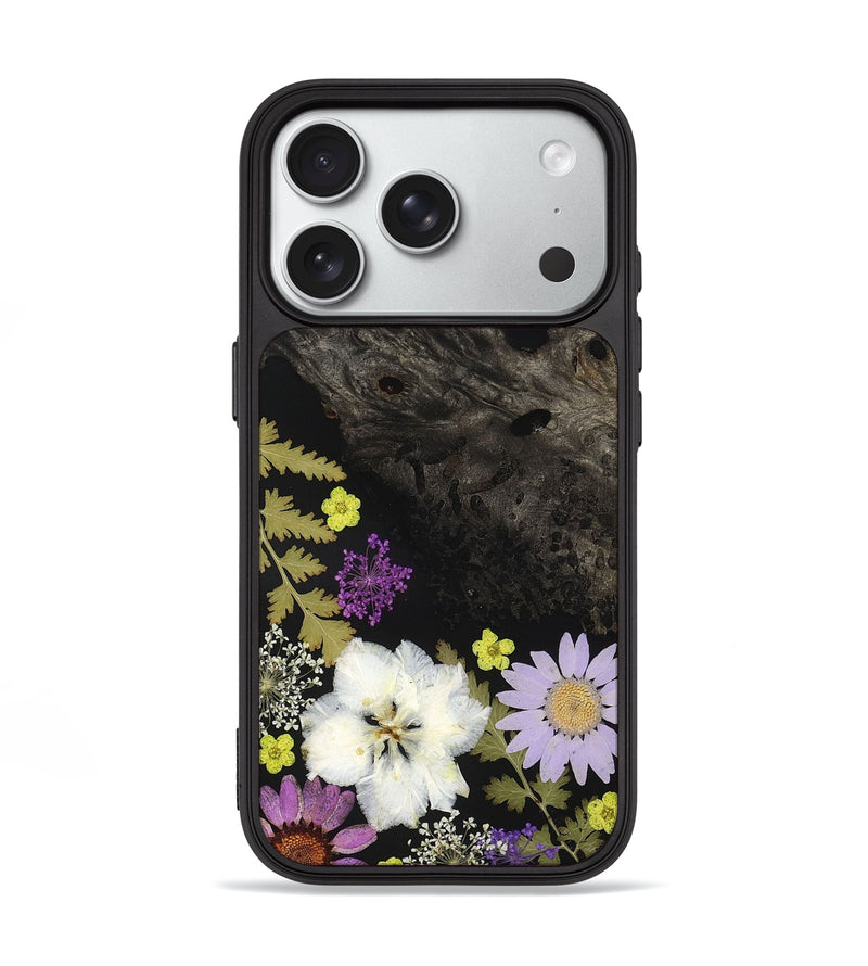 iPhone 18 Pro Wood Phone Case - Junious (Bloom, 828080)