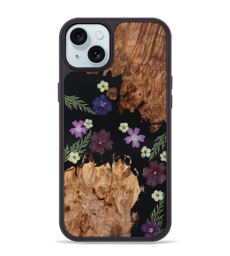 iPhone 15 Plus Wood Phone Case - Kay (Bloom, 828082)