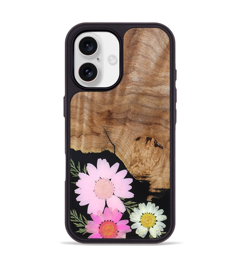 iPhone 17 Wood Phone Case - Berry (Bloom, 828090)
