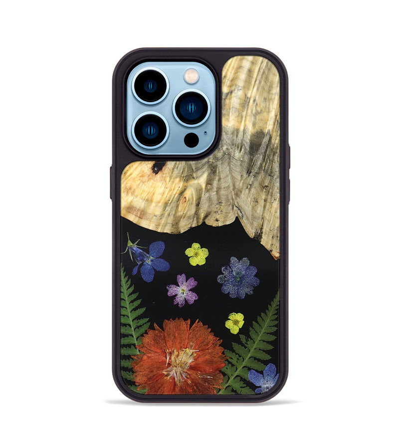 iPhone 14 Pro Wood Phone Case - Hellen (Bloom, 828101)