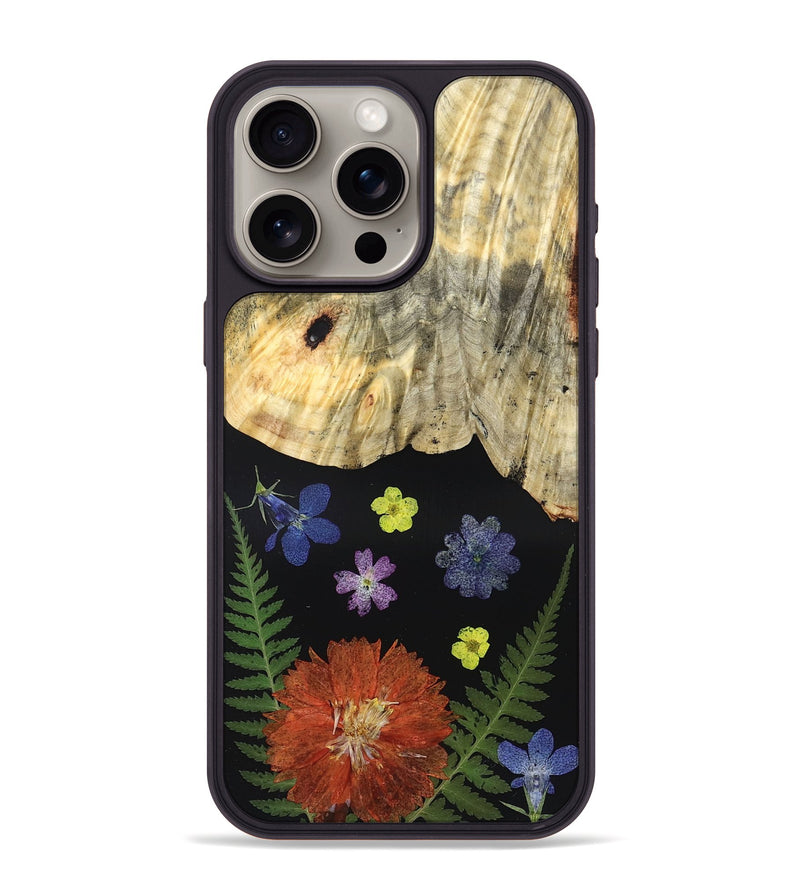iPhone 15 Pro Max Wood Phone Case - Hellen (Bloom, 828101)
