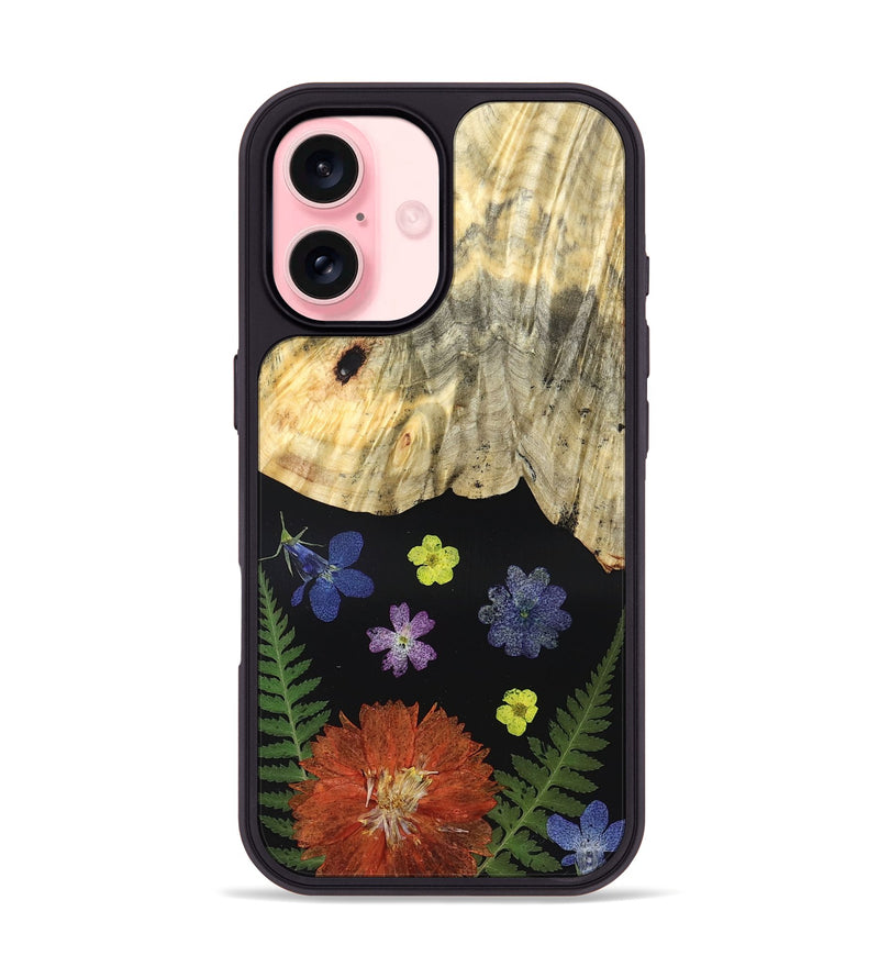 iPhone 16 Wood Phone Case - Hellen (Bloom, 828101)