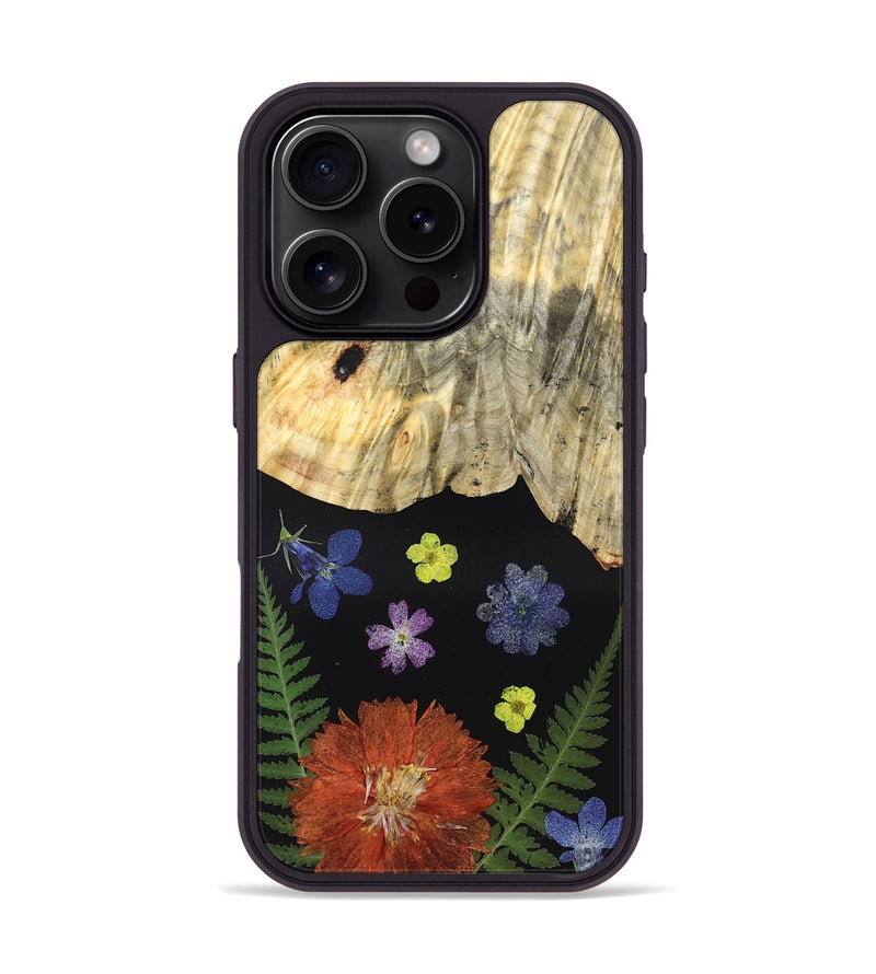 iPhone 16 Pro Wood Phone Case - Hellen (Bloom, 828101)