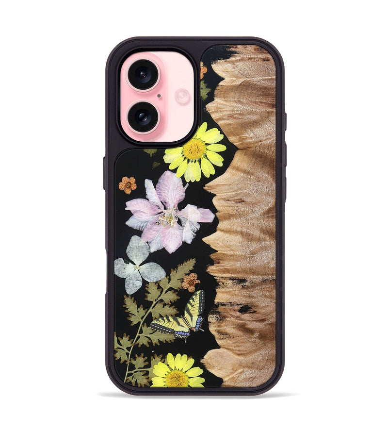 iPhone 16 Wood Phone Case - Janiah (Bloom, 828104)