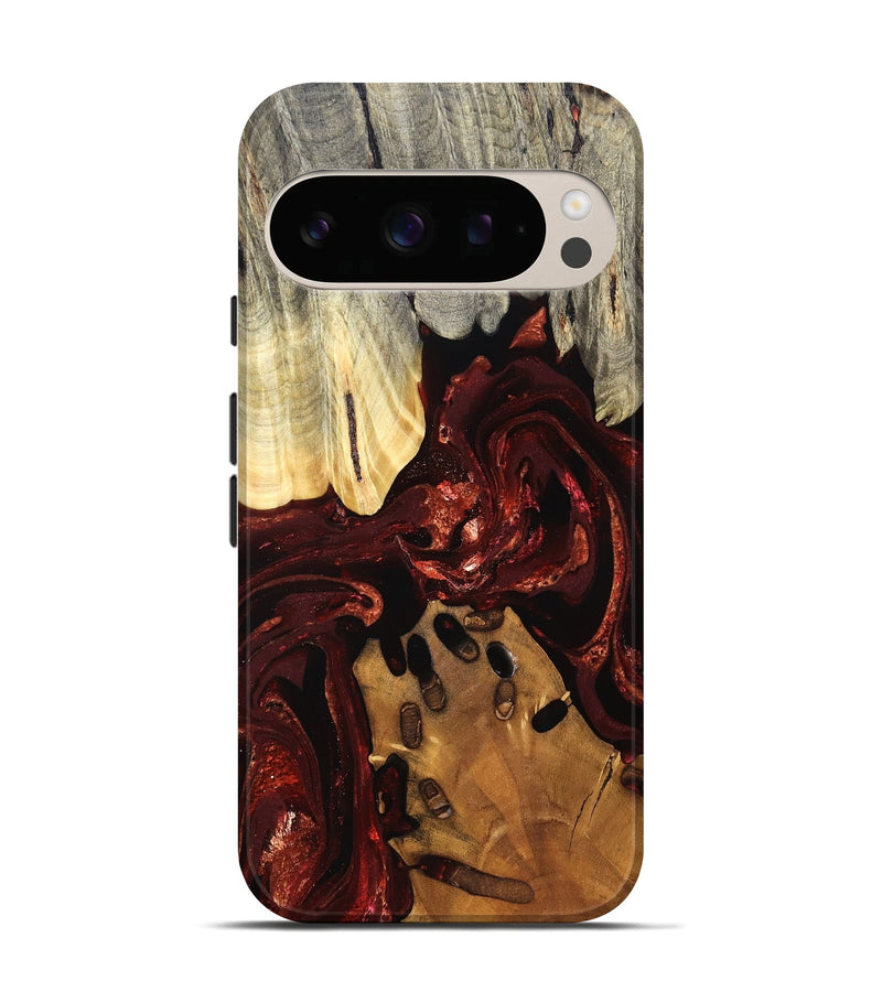 Pixel 10 Wood Live Edge Phone Case - Gertie (Red, 828149)
