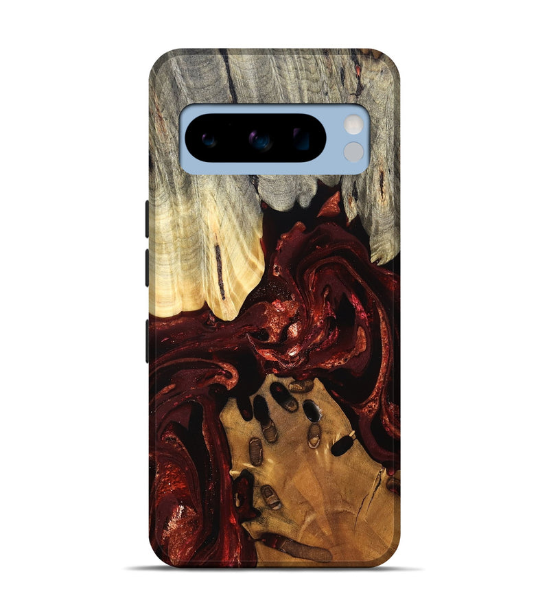 Pixel 8 Pro Wood Live Edge Phone Case - Gertie (Red, 828149)