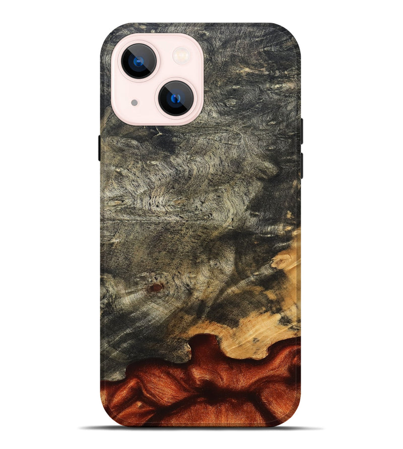 iPhone 14 Plus Wood Live Edge Phone Case - Tanika (Solid Wood, 828153)