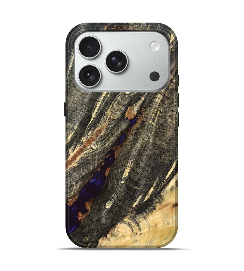 iPhone 18 Pro Wood Live Edge Phone Case - Delmar (Solid Wood, 828157)