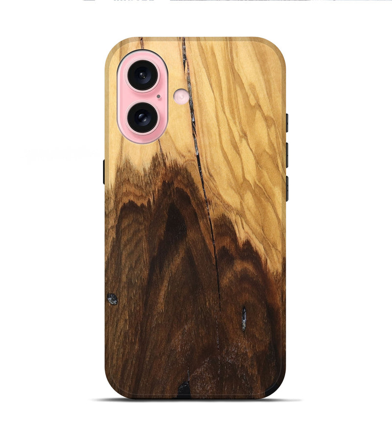 iPhone 16 Wood Live Edge Phone Case - Timmy (Solid Wood, 828159)