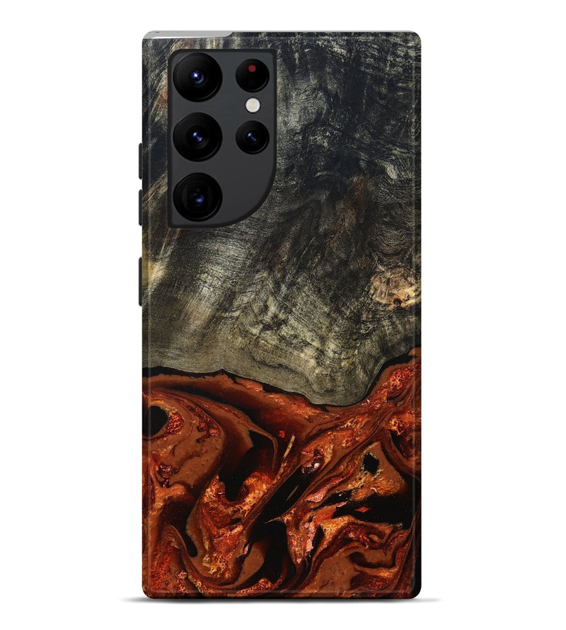 Galaxy S22 Ultra Wood Live Edge Phone Case - Shelton (Red, 828163)