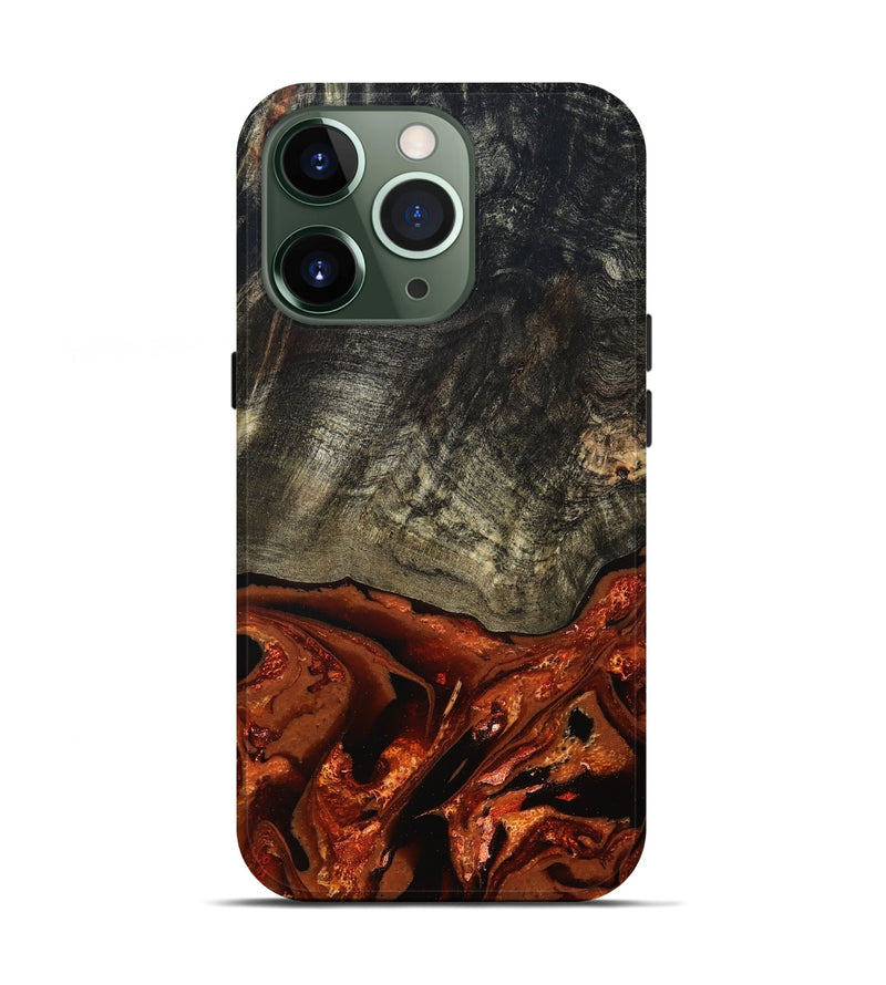iPhone 13 Pro Wood Live Edge Phone Case - Shelton (Red, 828163)