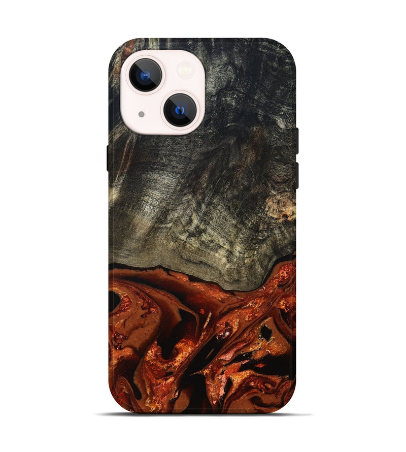 iPhone 14 Wood Live Edge Phone Case - Shelton (Red, 828163)
