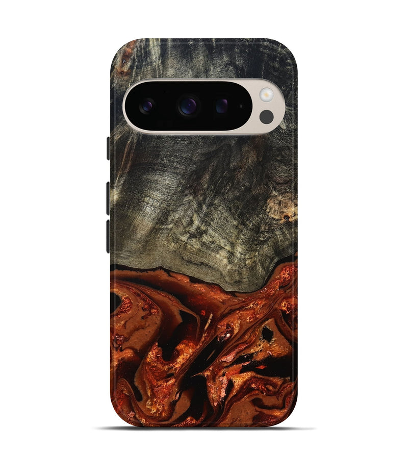 Pixel 10 Pro Wood Live Edge Phone Case - Shelton (Red, 828163)