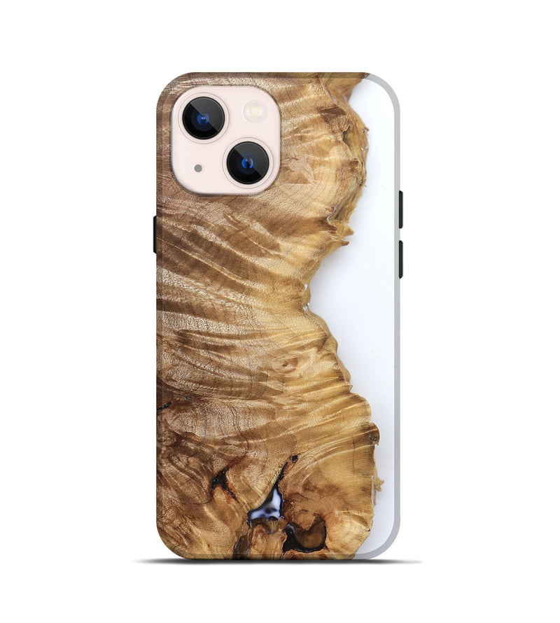 iPhone 13 mini Wood Live Edge Phone Case - Isis (Clear, 828167)