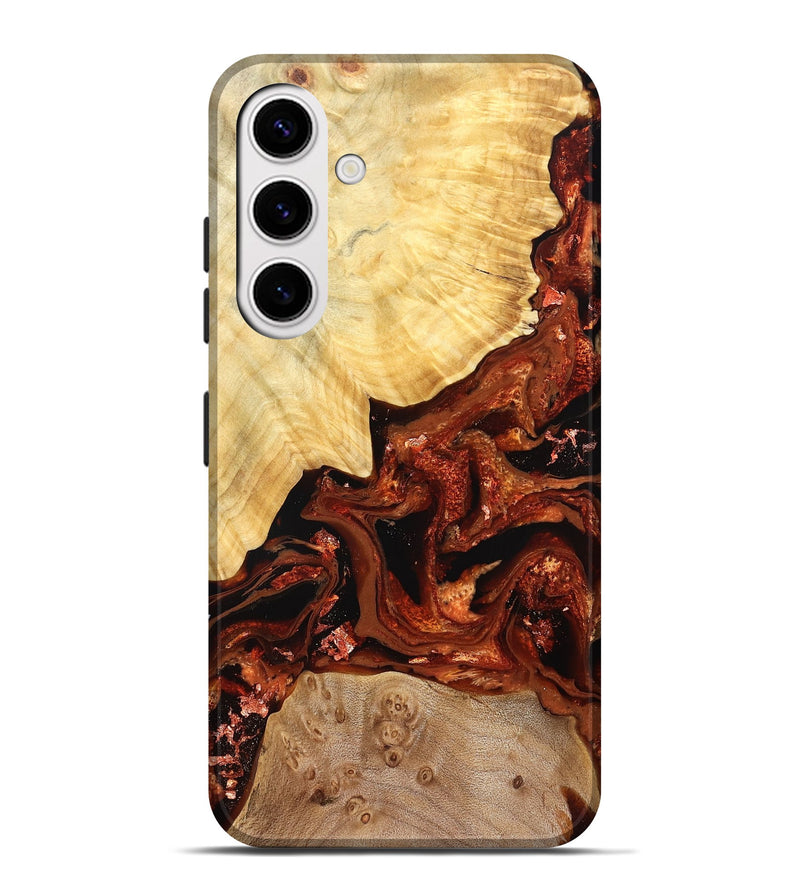 Galaxy S25 Plus Wood Live Edge Phone Case - Webster (Red, 828175)