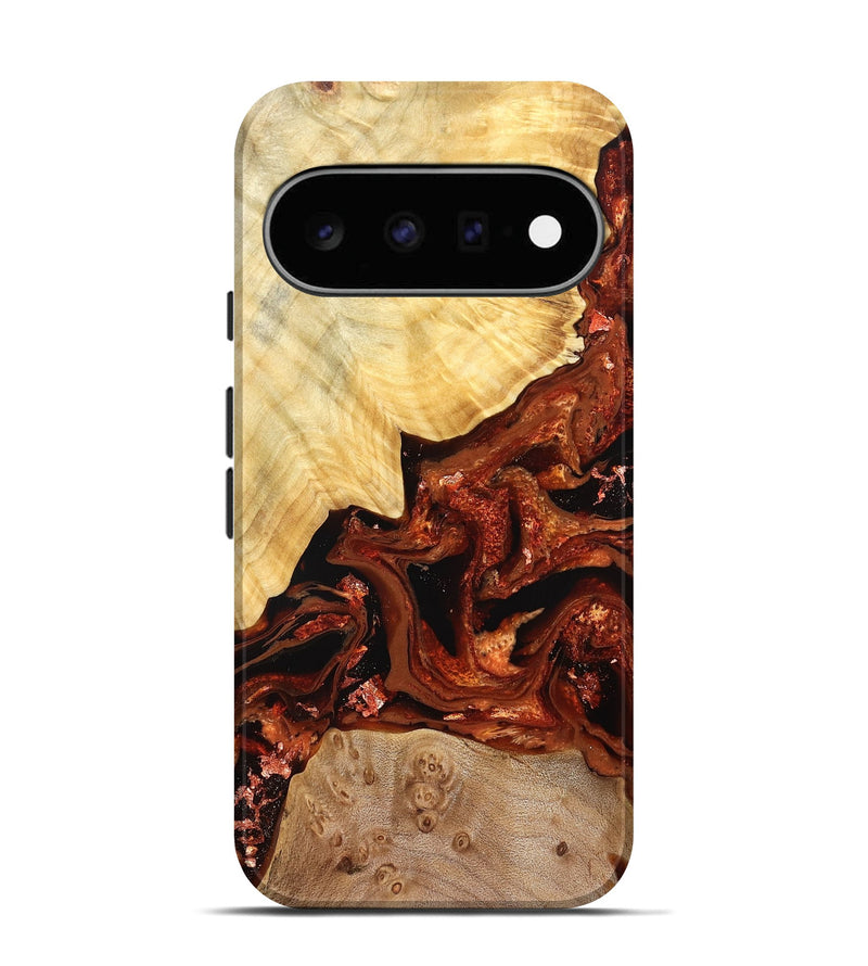 Pixel 11 Wood Live Edge Phone Case - Webster (Red, 828175)