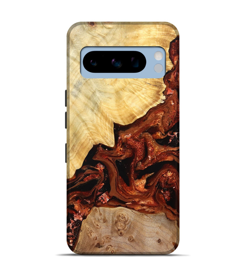 Pixel 8 Pro Wood Live Edge Phone Case - Webster (Red, 828175)