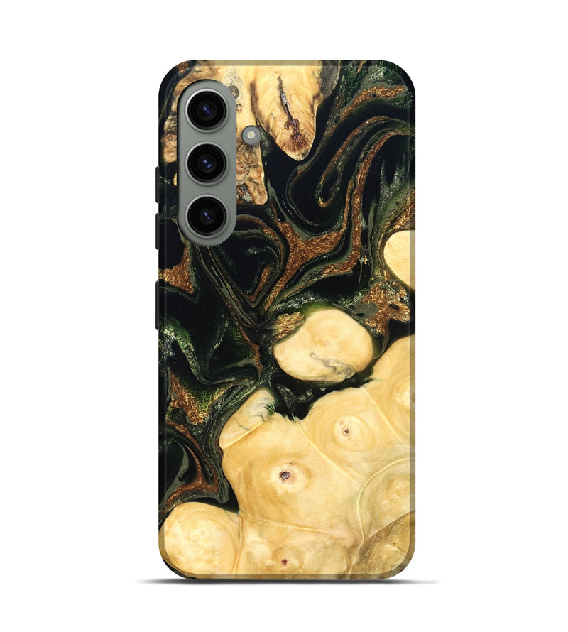 Galaxy S24 Wood Live Edge Phone Case - Reva (Green, 828181)