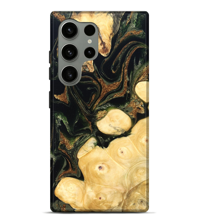 Galaxy S24 Ultra Wood Live Edge Phone Case - Reva (Green, 828181)