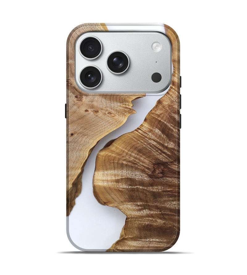 iPhone 18 Pro Wood Live Edge Phone Case - Vicente (Clear, 828185)