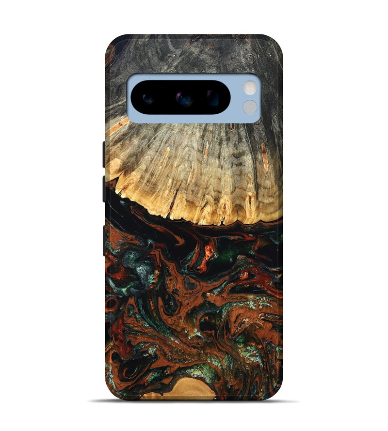 Pixel 8 Pro Wood Live Edge Phone Case - Carina (Green, 828187)