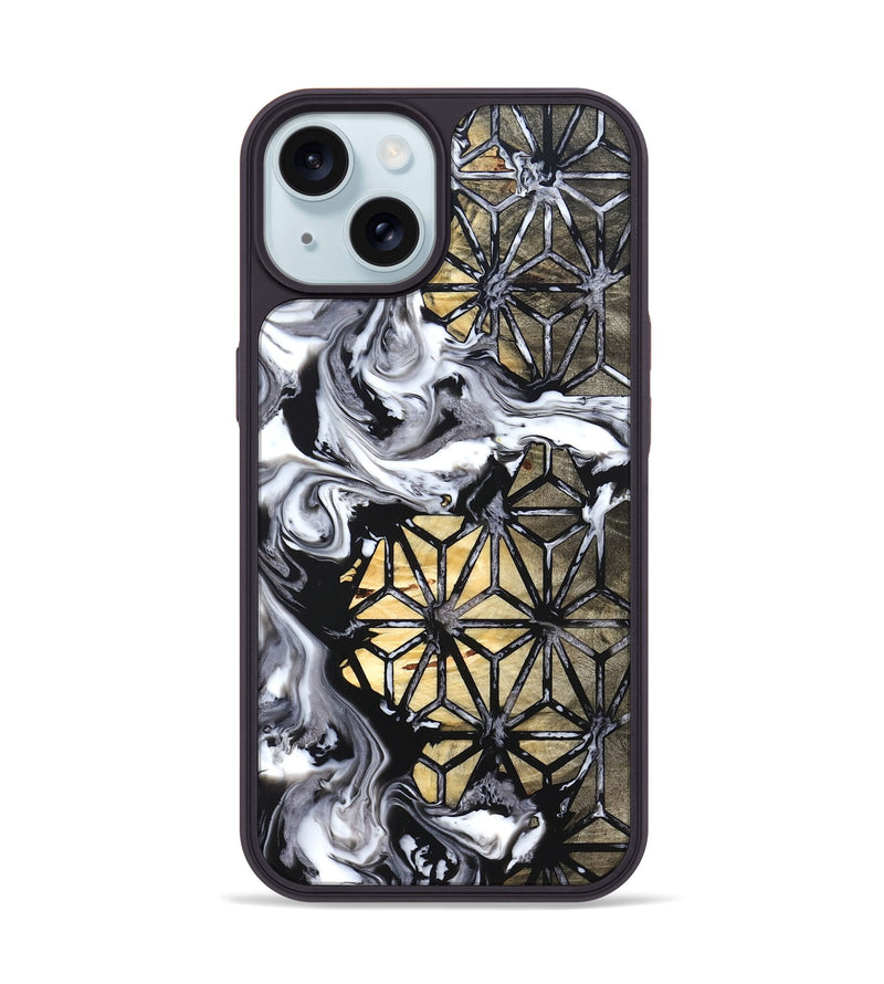 iPhone 15 Wood Phone Case - Louisa (Pattern, 828255)