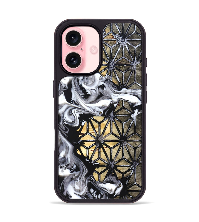 iPhone 16 Wood Phone Case - Louisa (Pattern, 828255)