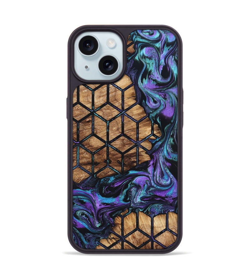 iPhone 15 Wood Phone Case - Koa (Pattern, 828267)