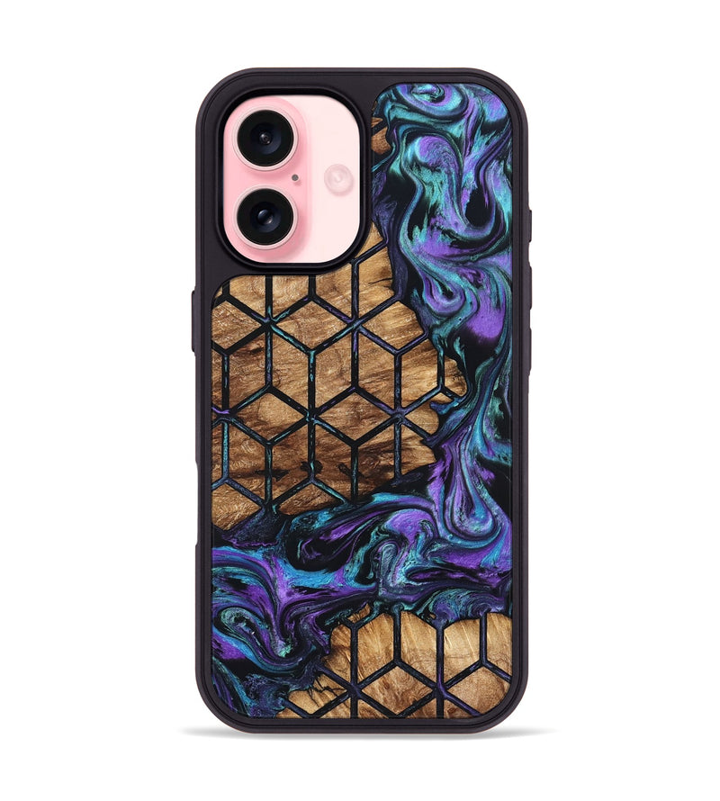 iPhone 16 Wood Phone Case - Koa (Pattern, 828267)