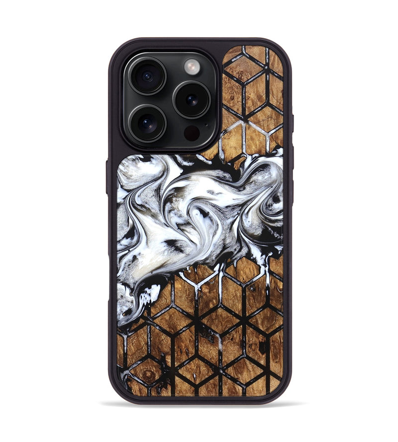 iPhone 16 Pro Wood Phone Case - Frances (Pattern, 828268)