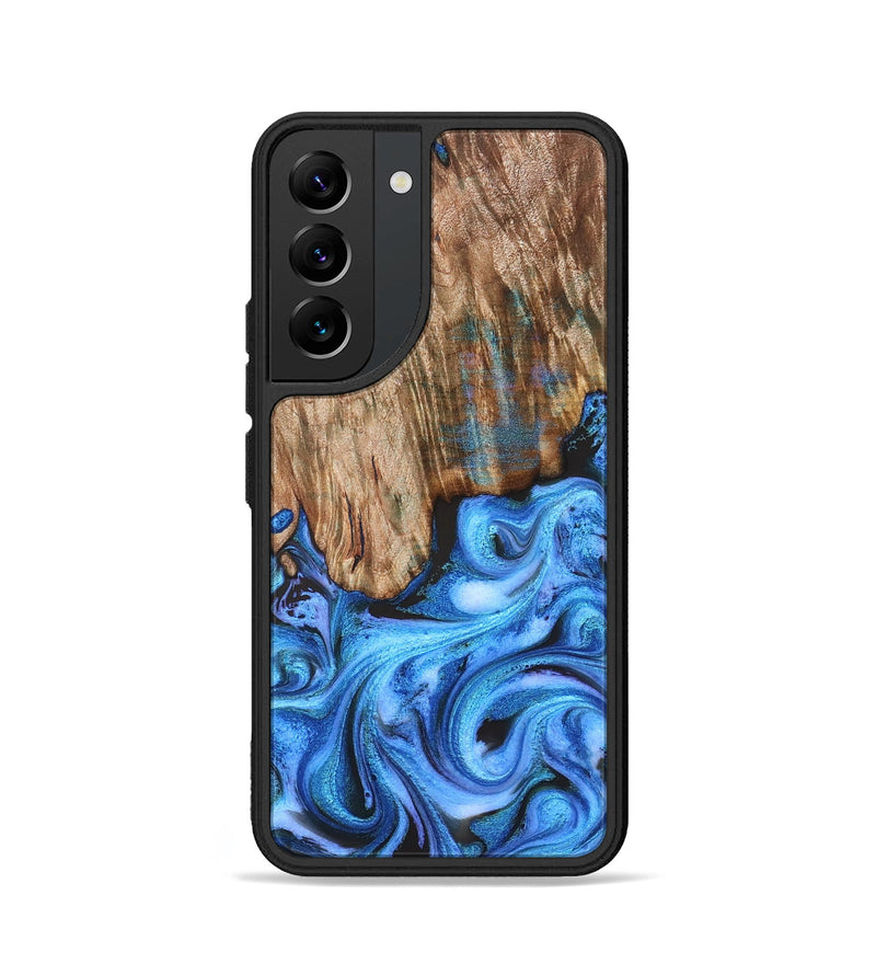 Galaxy S22 Wood Phone Case - Lonzo (Blue, 828272)
