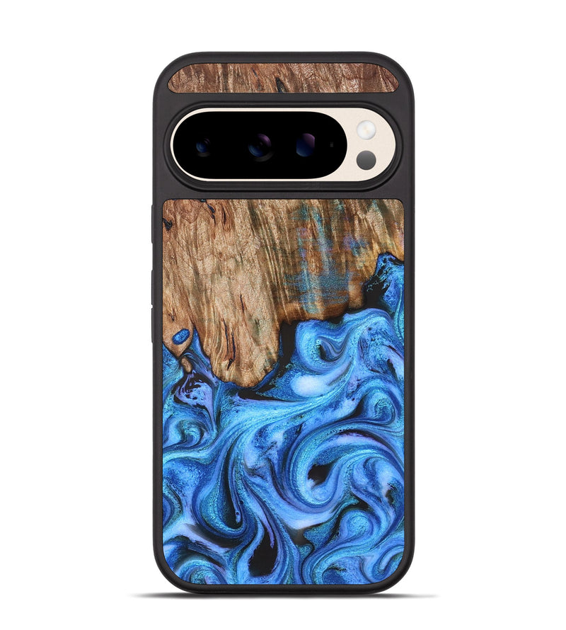 Pixel 10 Wood Phone Case - Lonzo (Blue, 828272)