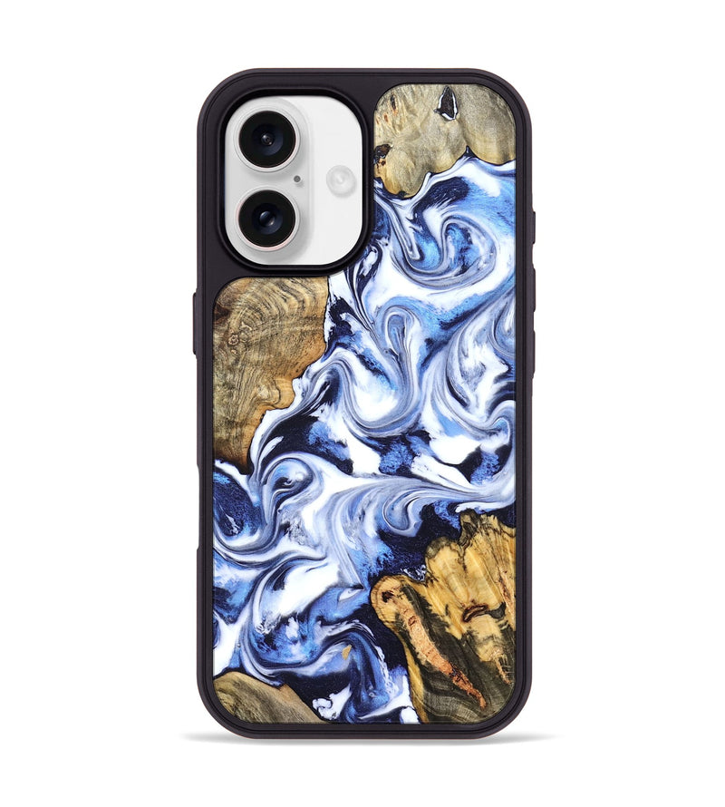 iPhone 17 Wood Phone Case - Oda (Blue, 828277)
