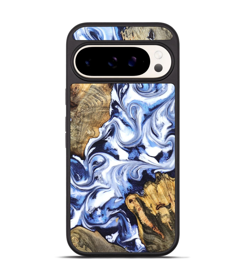 Pixel 9 Wood Phone Case - Oda (Blue, 828277)