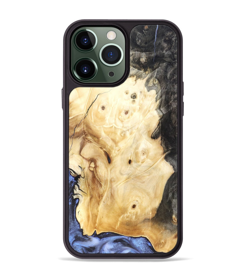 iPhone 13 Pro Max Wood Phone Case - Ocean (Blue, 828279)