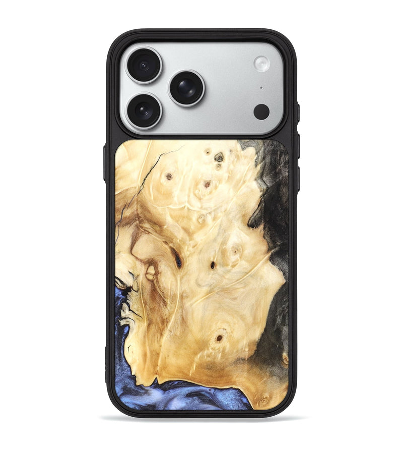 iPhone 18 Pro Max Wood Phone Case - Ocean (Blue, 828279)
