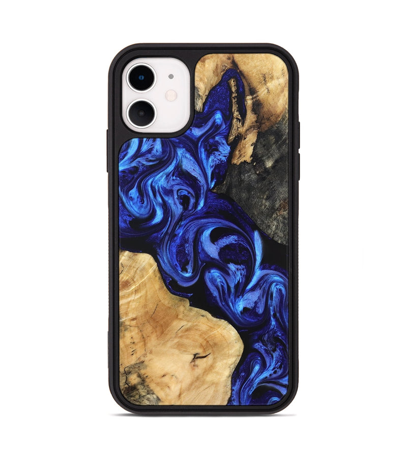 iPhone 11 Wood Phone Case - Jackson (Blue, 828281)
