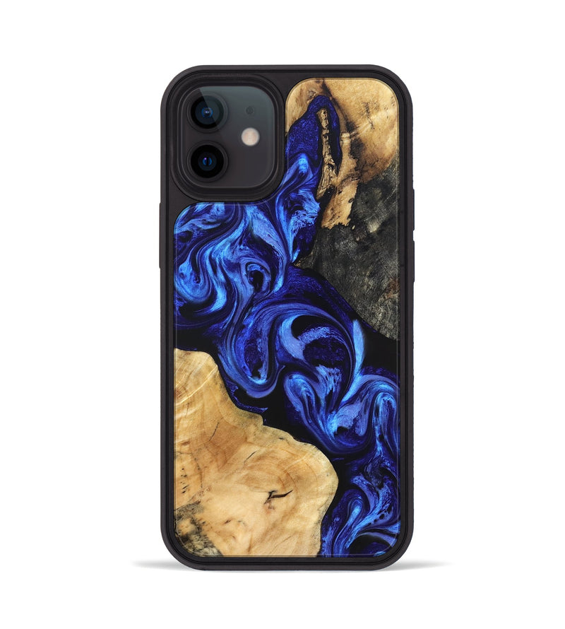 iPhone 12 Wood Phone Case - Jackson (Blue, 828281)