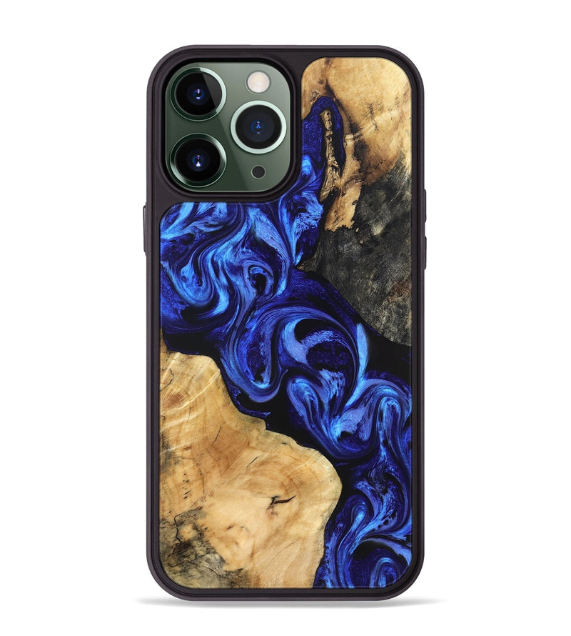 iPhone 13 Pro Max Wood Phone Case - Jackson (Blue, 828281)