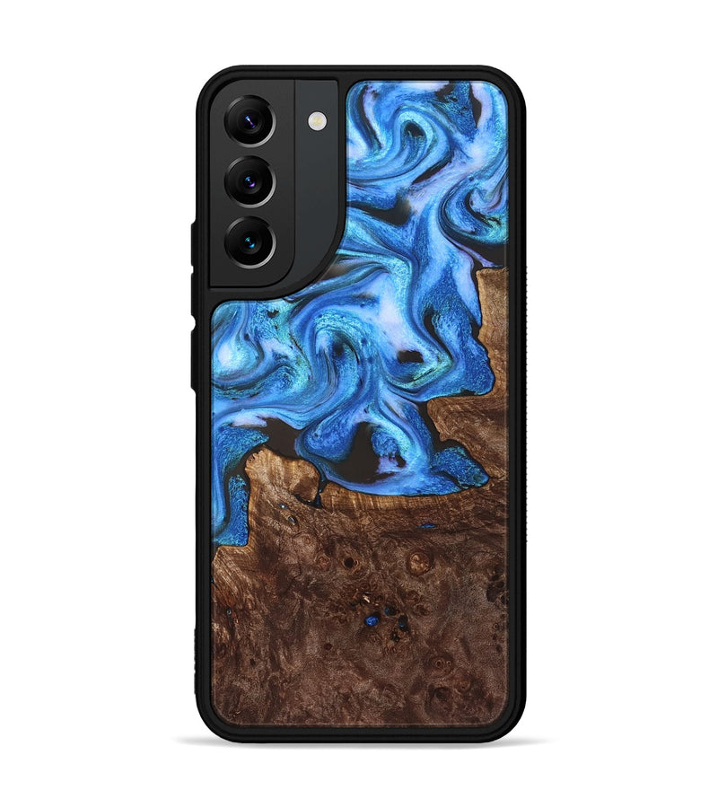 Galaxy S22 Plus Wood Phone Case - Inez (Blue, 828283)