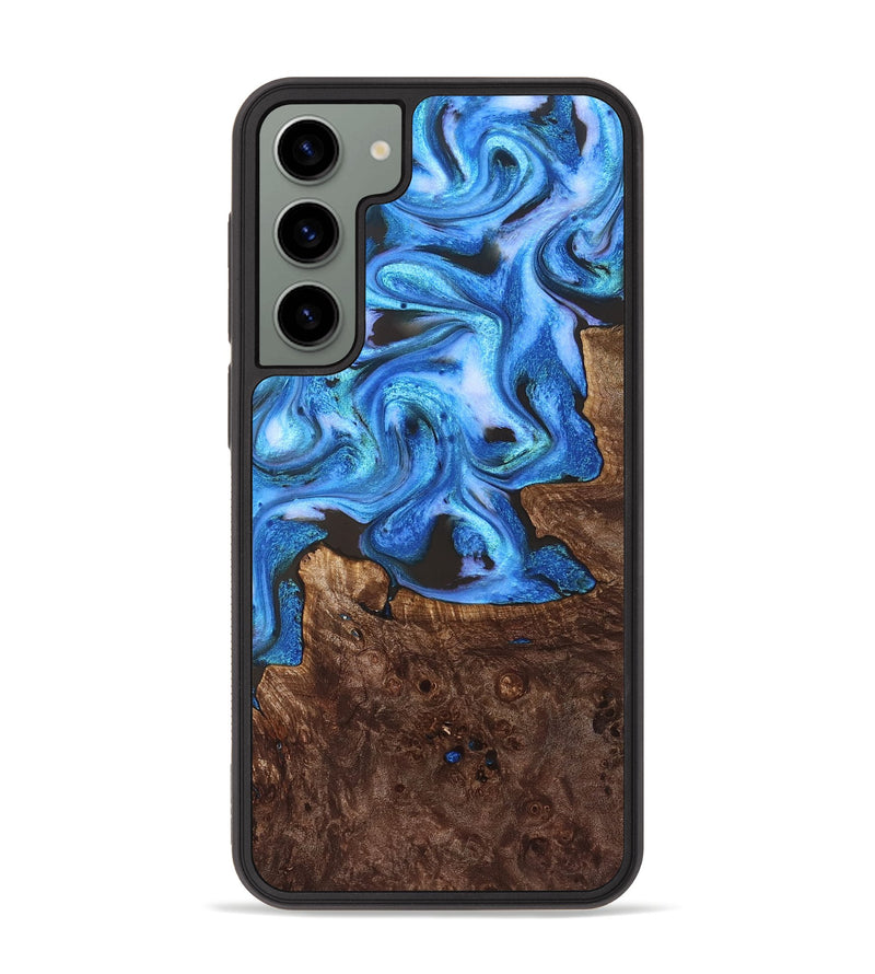 Galaxy S23 Plus Wood Phone Case - Inez (Blue, 828283)