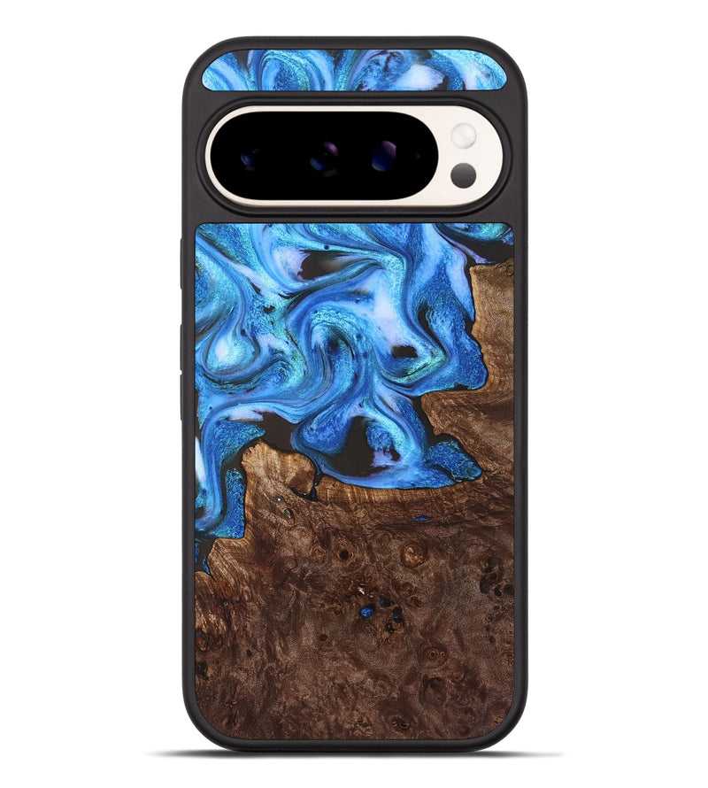 Pixel 9 Pro XL Wood Phone Case - Inez (Blue, 828283)