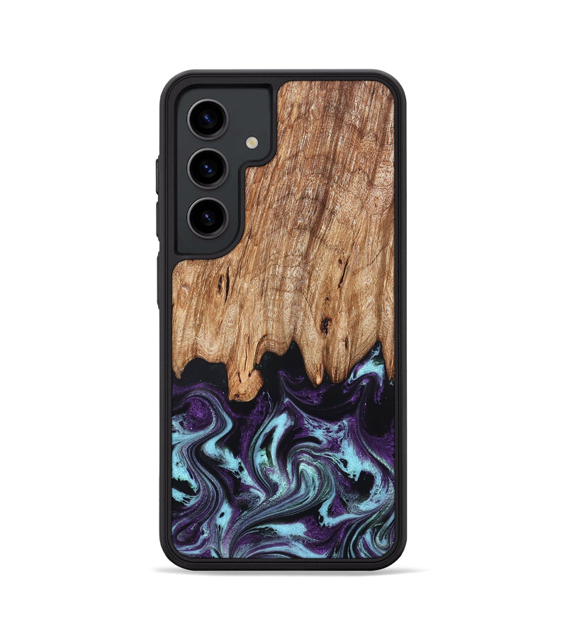 Galaxy S24 Wood Phone Case - Addie (Purple, 828284)