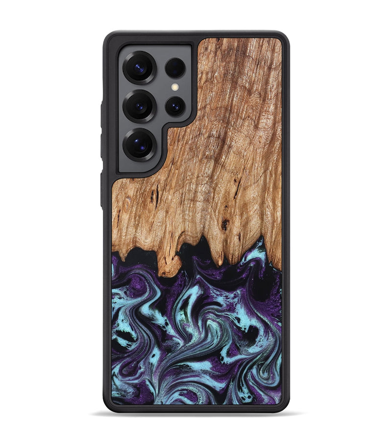 Galaxy S25 Ultra Wood Phone Case - Addie (Purple, 828284)