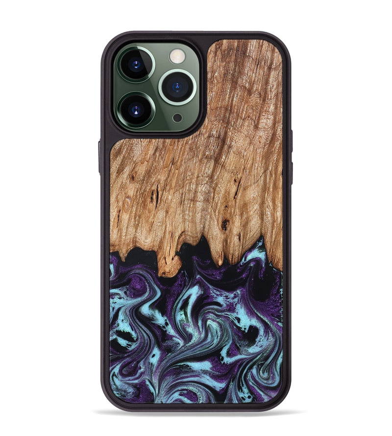 iPhone 13 Pro Max Wood Phone Case - Addie (Purple, 828284)
