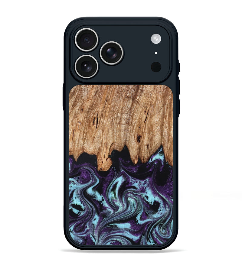 iPhone 17 Pro Max Wood Phone Case - Addie (Purple, 828284)