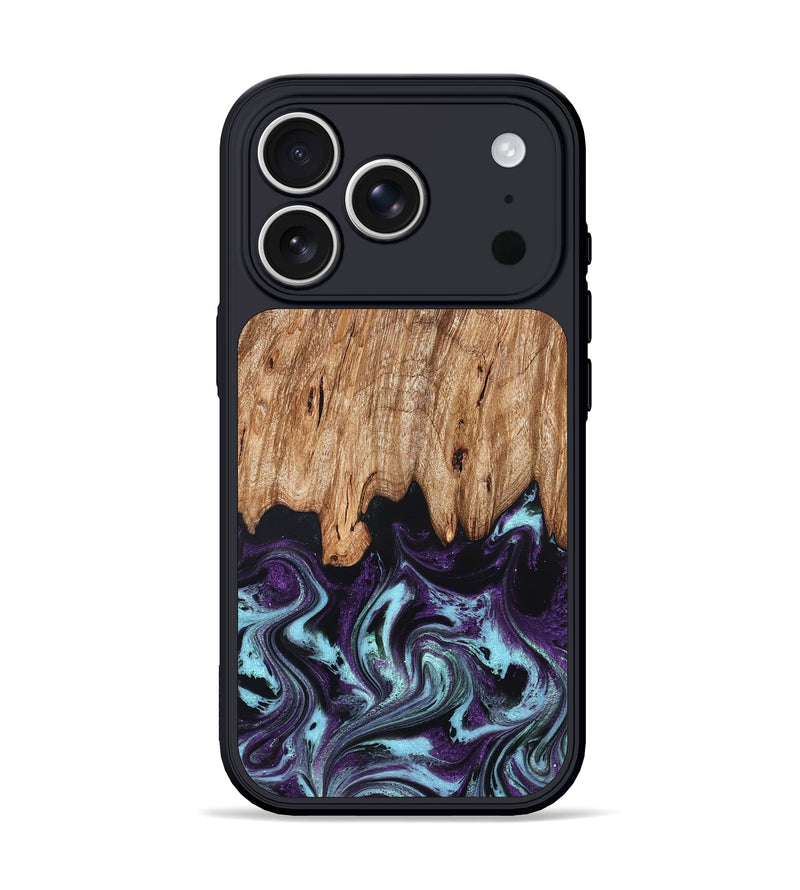 iPhone 17 Pro Wood Phone Case - Addie (Purple, 828284)
