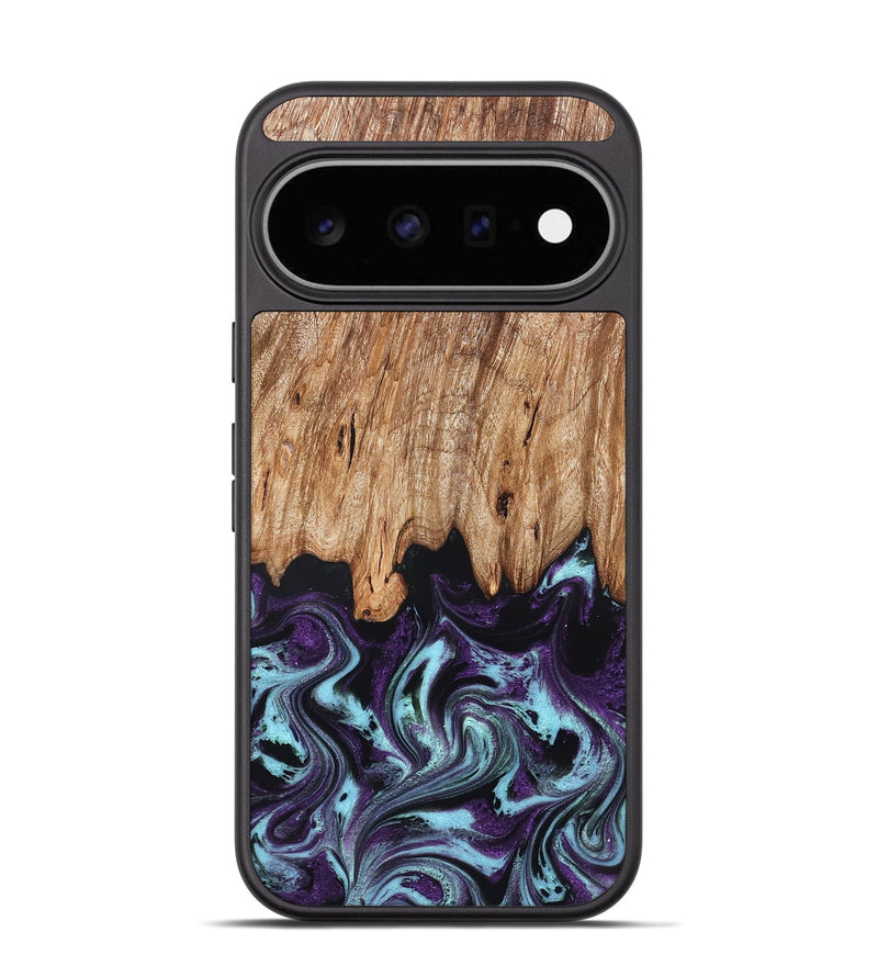Pixel 11 Wood Phone Case - Addie (Purple, 828284)